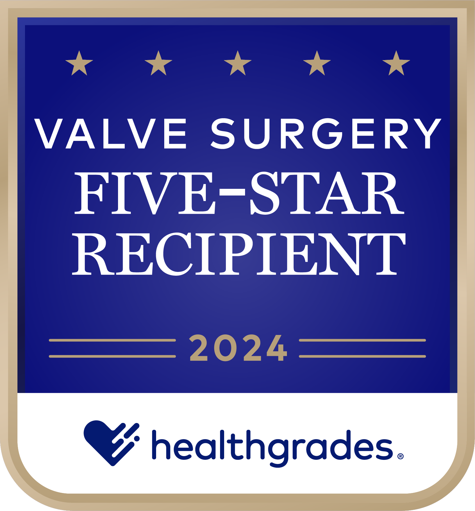 Healthgrades® Five-Star Recipient for Valve Surgery in 2024