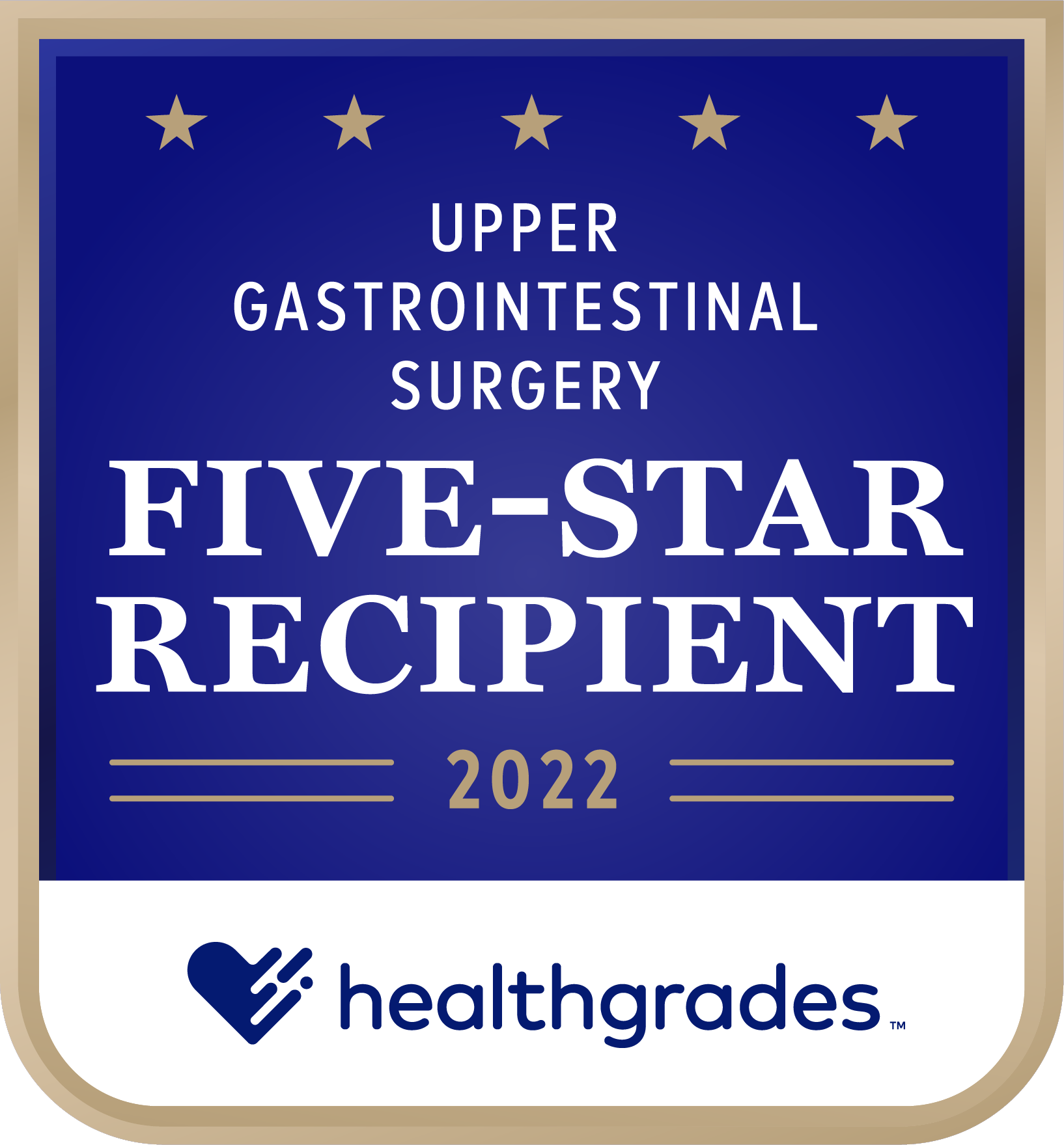 Healthgrades® Five-Star Recipient for Upper Gastrointestinal Surgery in 2022